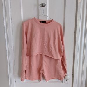 NWT Missguided Cropped Sweatshirt and Shorts